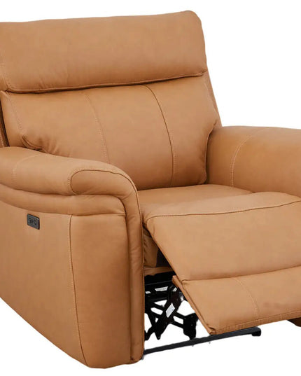 Braxon recliner‑tuoli – aito ruskea nahka - KalusteDuo_Huonekaluliike_recliner tuoli