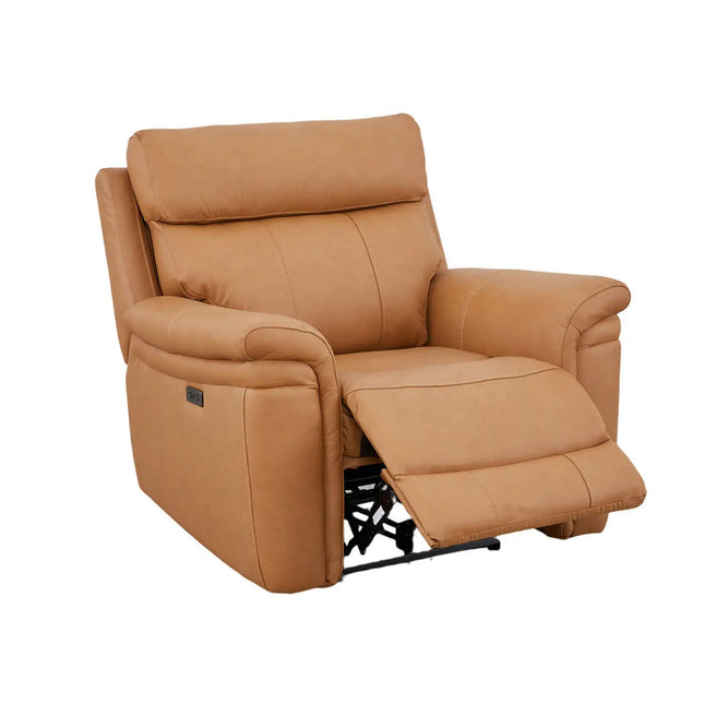 Braxon recliner‑tuoli – aito ruskea nahka - KalusteDuo_Huonekaluliike_recliner tuoli