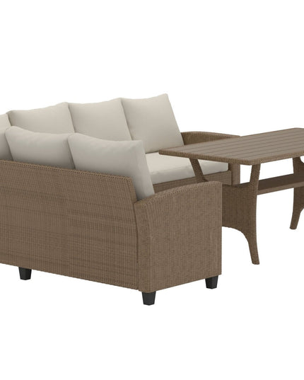Brentwood kulmasohvaryhmä - beige / beige - KalusteDuo_Huonekaluliike_Oleskeluryhmä ulkokäyttöön