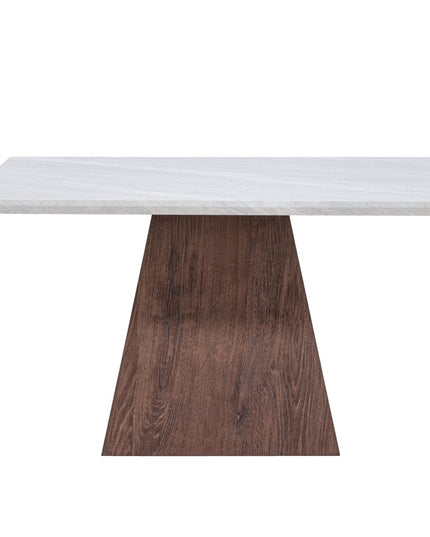 Cael sohvapöytä 80x80x45 cm - MDF 3D-paperi mocca / kivenvärinen - #KalusteDuo_#Huonekaluliike_Pöytä