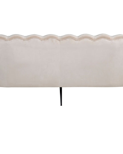 Calais sohva 3-istuttava - beige sametti - mustat jalat - KalusteDuo_Huonekaluliike_Sohva