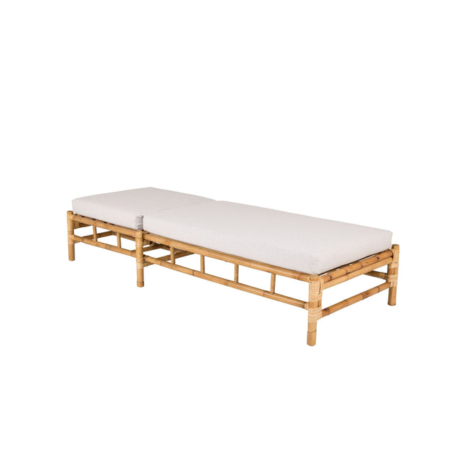 Cane aurinkotuoli - bambu / harmaa pehmuste - KalusteDuo_Huonekaluliike_Aurinkotuoli