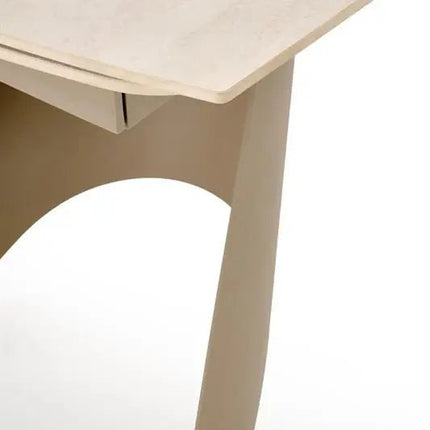 Cashmere ruokapöytä 180 - 260 cm travertiini kansi - KalusteDuo_Huonekaluliike_keittiönpöytä