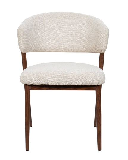 Cavi ruokatuoli - tumma pähkinä / beige - #KalusteDuo_#Huonekaluliike_Ruokatuoli