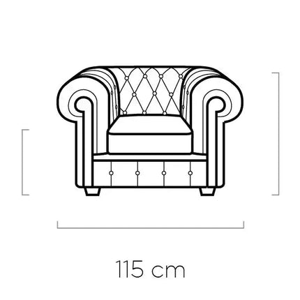Chesterfield sohvaryhmä aidolla nahalla - KalusteDuoHuonekaluliikesohvaryhmä