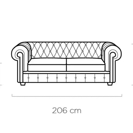 Chesterfield sohvaryhmä aidolla nahalla - KalusteDuoHuonekaluliikesohvaryhmä