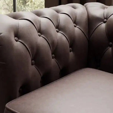 Chesterfield sohvaryhmä aidolla nahalla - KalusteDuoHuonekaluliikesohvaryhmä