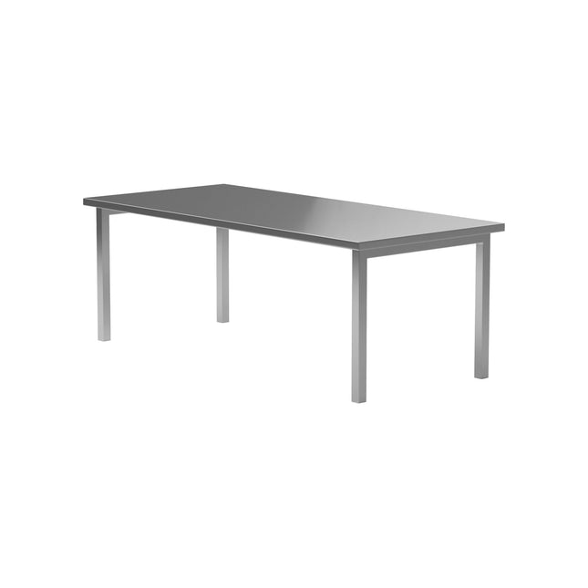 Cilo ruokapöytä 210x95x75 cm - ruostumaton hopea - KalusteDuo_Huonekaluliike_Ruokapöytä