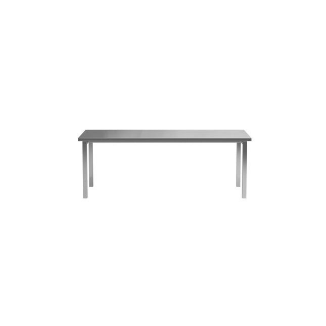 Cilo ruokapöytä 210x95x75 cm - ruostumaton hopea - KalusteDuo_Huonekaluliike_Ruokapöytä
