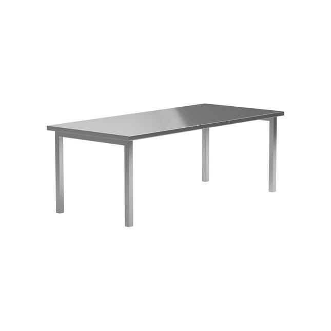 Cilo ruokapöytä 210x95x75 cm - ruostumaton hopea - KalusteDuo_Huonekaluliike_Ruokapöytä