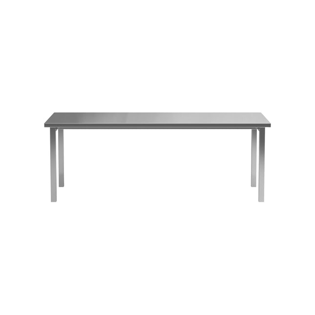 Cilo ruokapöytä 210x95x75 cm - ruostumaton hopea - KalusteDuo_Huonekaluliike_Ruokapöytä