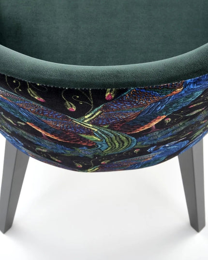 Decor tuoli - vihreä, sininen ja musta - KalusteDuo_Huonekaluliike_Ruokatuoli