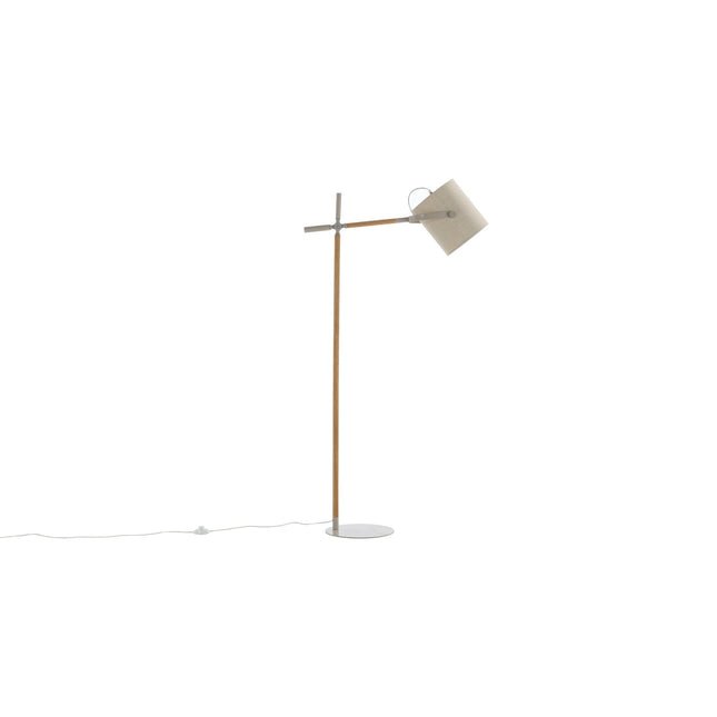 Dennis -lattiavalaisin - beige / puu/beige pellava - KalusteDuo_Huonekaluliike_Valaisin