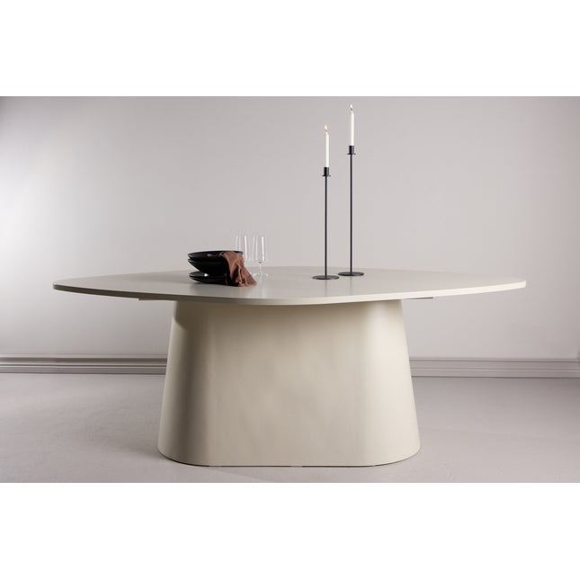 Diamond ruokapöytä 210x110x75 cm - MDF beige PU-lakkamaalaus FSC 100% - KalusteDuo_Huonekaluliike_Ruokapöytä