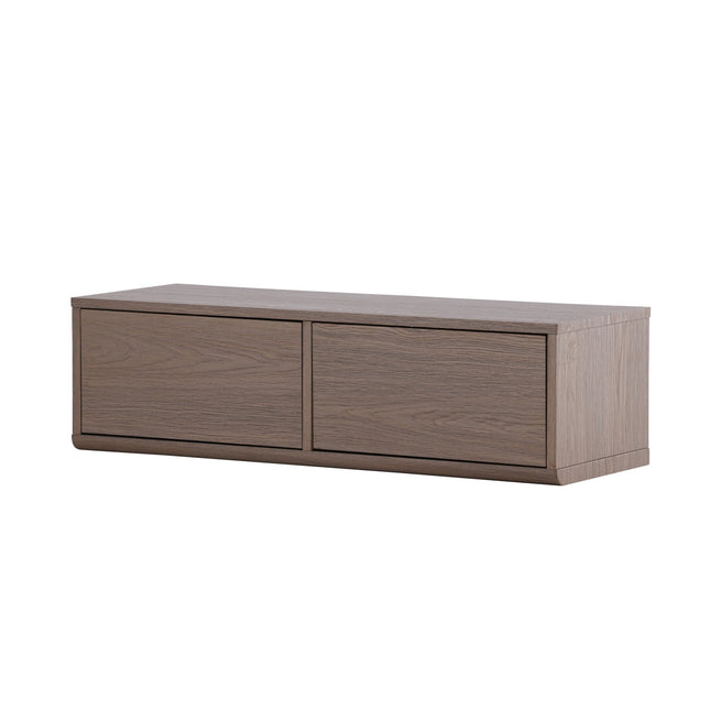 Dragh TV-taso 100x35x28 cm - MDF-runko / mocca 3D-paperi - KalusteDuo_Huonekaluliike_Säilytyskaluste