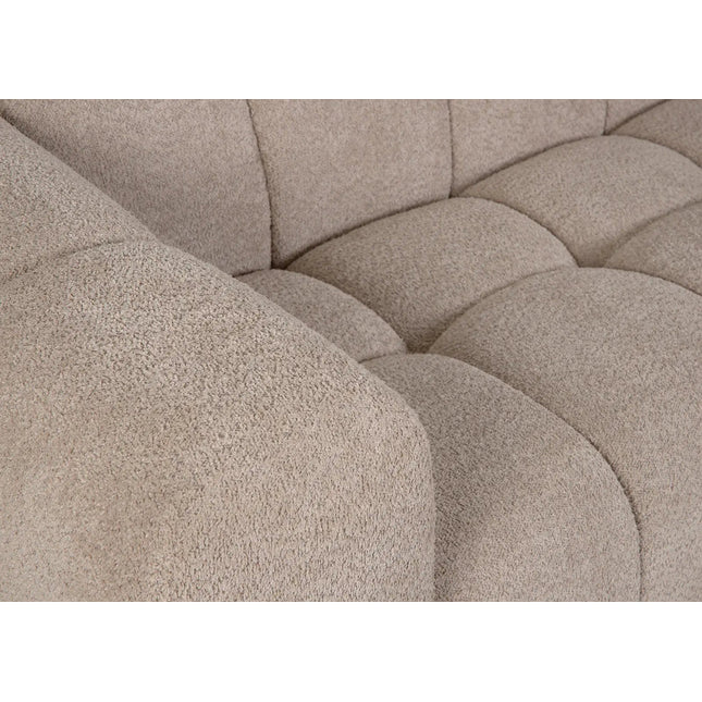 Duffy 2‑istuttava sohva - beige tai harmaa teddy kangas - KalusteDuo_Huonekaluliike_2-istuttava sohva