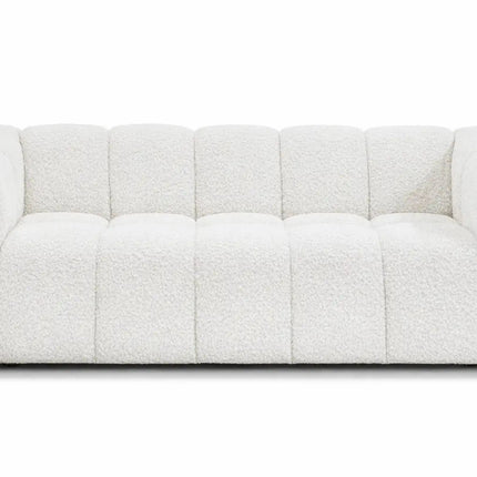 Duffy 3‑istuttava sohva - beige tai valkoinen teddy kangas - KalusteDuo_Huonekaluliike_3 istuttava sohva