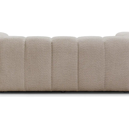 Duffy 3‑istuttava sohva - beige tai valkoinen teddy kangas - KalusteDuo_Huonekaluliike_3 istuttava sohva