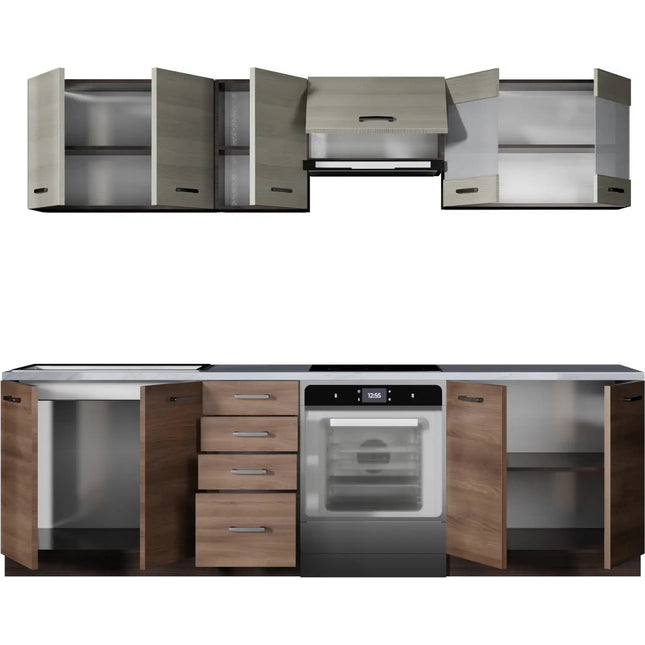 Duo Amber 260 keittiö - KalusteDuo_Huonekaluliike_Valmiskeittiö