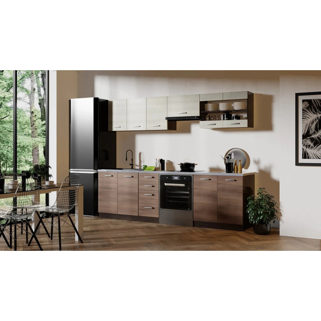 Duo Amber 260 keittiö - KalusteDuo_Huonekaluliike_Valmiskeittiö