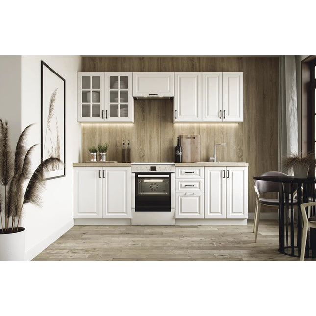 Duo Elisa 240 keittiö valkoinen tai harmaa - KalusteDuo_Huonekaluliike_Keittiö