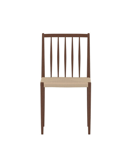 Enes ruokatuoli - 2 kpl - teräs mokka / beige köysi - KalusteDuo_Huonekaluliike_Tuoli