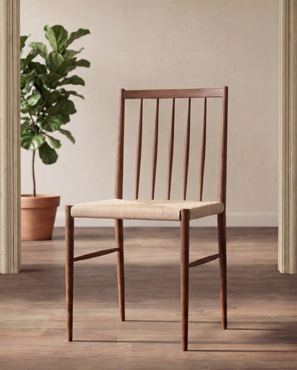 Enes ruokatuoli - 2 kpl - teräs mokka / beige köysi - KalusteDuo_Huonekaluliike_Tuoli