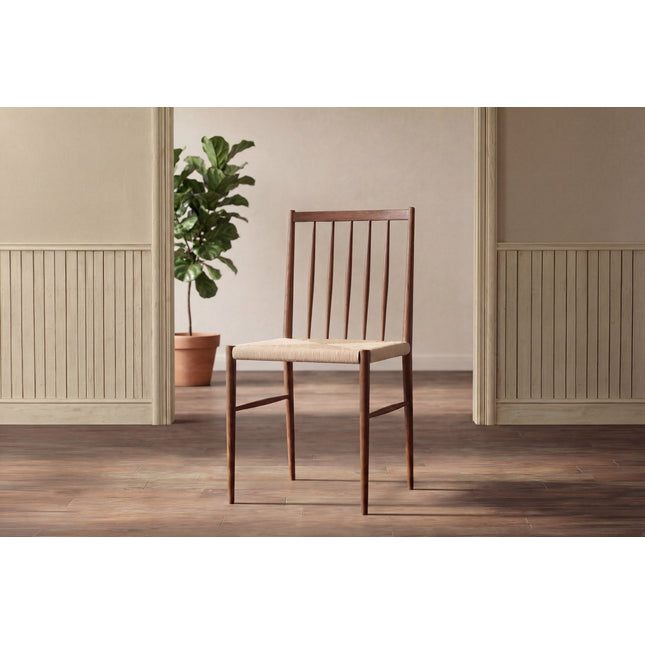 Enes ruokatuoli - 2 kpl - teräs mokka / beige köysi - KalusteDuo_Huonekaluliike_Tuoli
