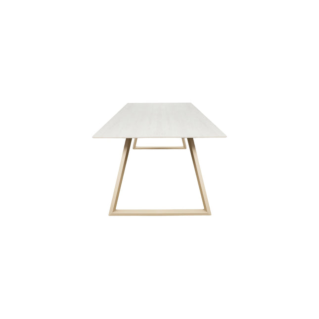 Estelle ruokapöytä 200*90 - beige/beige marmorinvärinen - KalusteDuo_Huonekaluliike_Ruokapöytä