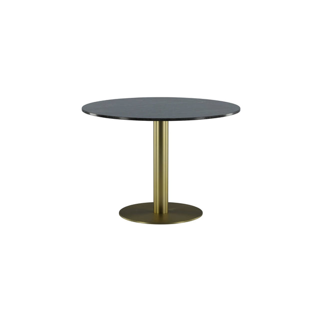 Estelle ruokapöytä pyöreä 106cm harmaa marmori / messinki - #KalusteDuo_#Huonekaluliike_Ruokapöytä