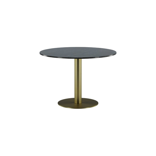 Estelle ruokapöytä pyöreä 106cm harmaa marmori / messinki - #KalusteDuo_#Huonekaluliike_Ruokapöytä