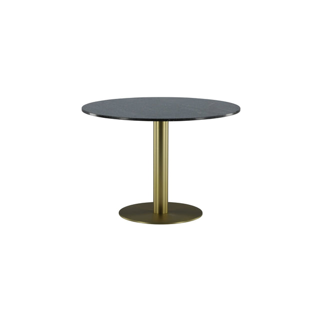 Estelle ruokapöytä pyöreä 106cm harmaa marmori / messinki - #KalusteDuo_#Huonekaluliike_Ruokapöytä
