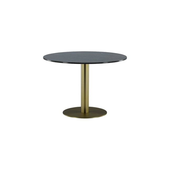 Estelle ruokapöytä pyöreä 106cm harmaa marmori / messinki - #KalusteDuo_#Huonekaluliike_Ruokapöytä