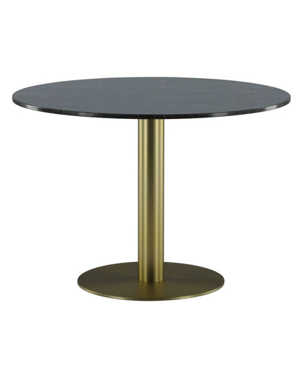 Estelle ruokapöytä pyöreä 106cm harmaa marmori / messinki - #KalusteDuo_#Huonekaluliike_Ruokapöytä