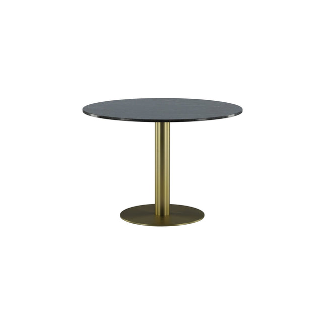 Estelle ruokapöytä pyöreä 106cm harmaa marmori / messinki - #KalusteDuo_#Huonekaluliike_Ruokapöytä