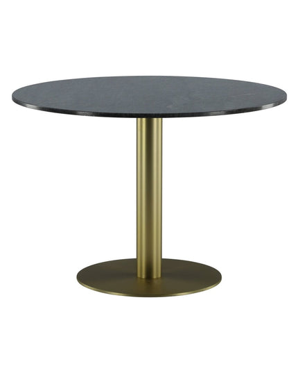 Estelle ruokapöytä pyöreä 106cm harmaa marmori / messinki - #KalusteDuo_#Huonekaluliike_Ruokapöytä