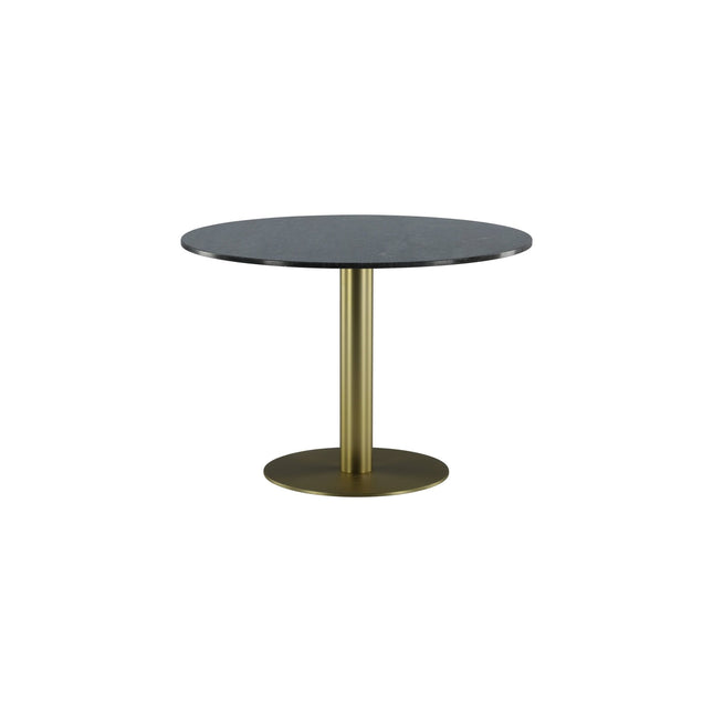 Estelle ruokapöytä pyöreä 106cm harmaa marmori / messinki - #KalusteDuo_#Huonekaluliike_Ruokapöytä