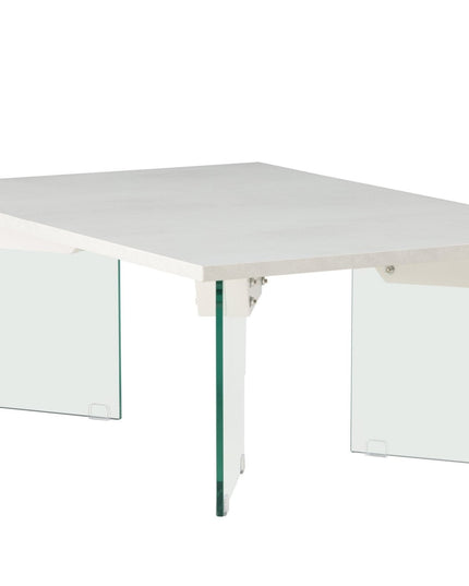 Ester sohvapöytä 120x80x42 cm - lasi / betoninvärinen - #KalusteDuo_#Huonekaluliike_Pöytä