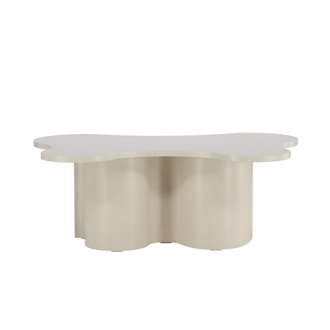 Flow sohvapöytä 120x80x45 cm - MDF ja beige PU-lakkamaalaus - KalusteDuo_Huonekaluliike_Pöytä
