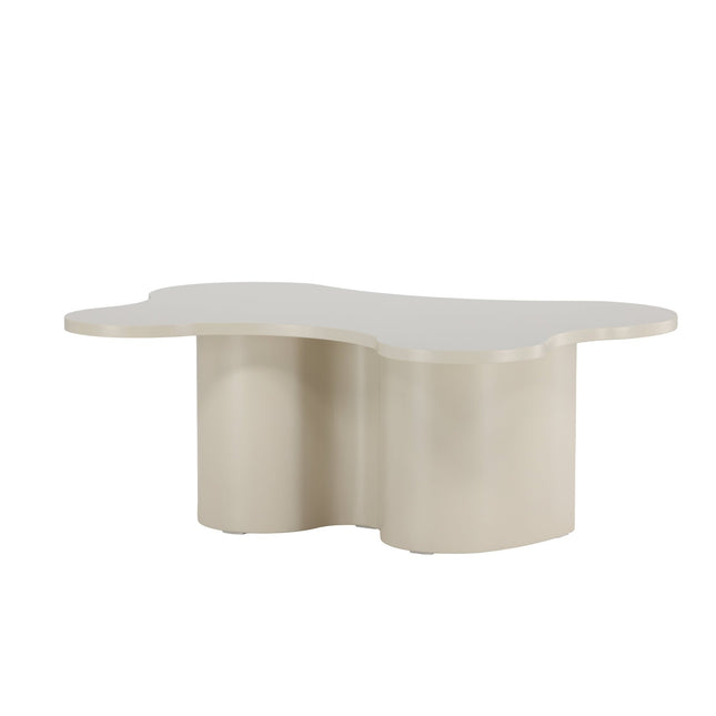 Flow sohvapöytä 120x80x45 cm - MDF ja beige PU-lakkamaalaus - KalusteDuo_Huonekaluliike_Pöytä
