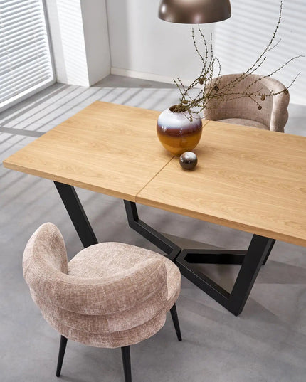 Genova ruokatuoli – Cremona kangas, beige - KalusteDuo_Huonekaluliike_Ruokailutuoli