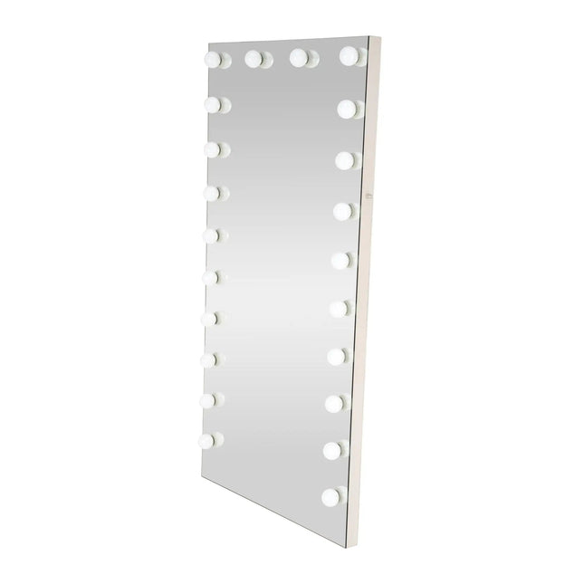 GlowBuddy seisova peili 170x87 cm — hopea, LED - valaistus - KalusteDuo_Huonekaluliike_Peili