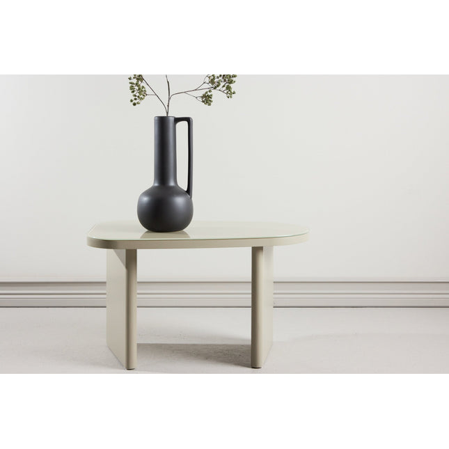 Grönvik sivupöytä 70x45x40 cm - beige MDF/ lasilevy - KalusteDuo_Huonekaluliike_Pöytä