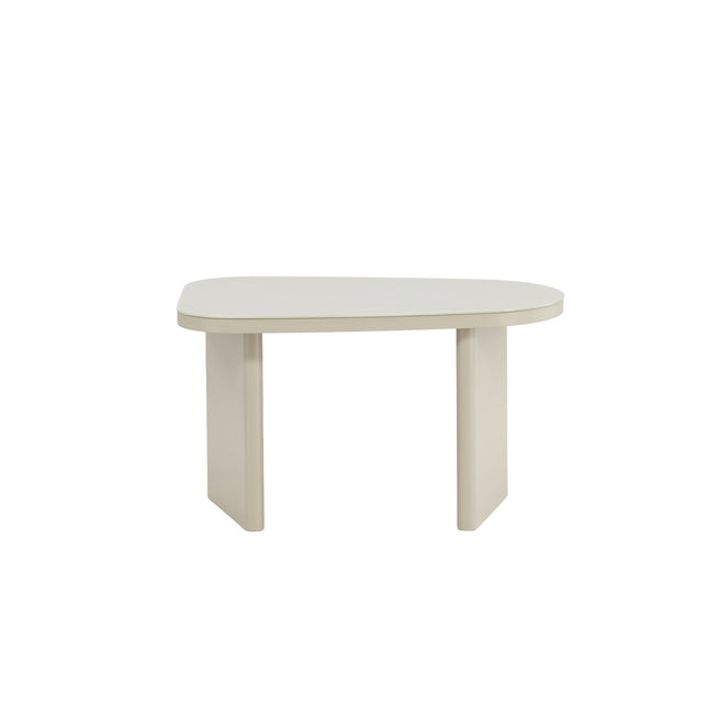Grönvik sivupöytä 70x45x40 cm - beige MDF/ lasilevy - KalusteDuo_Huonekaluliike_Pöytä