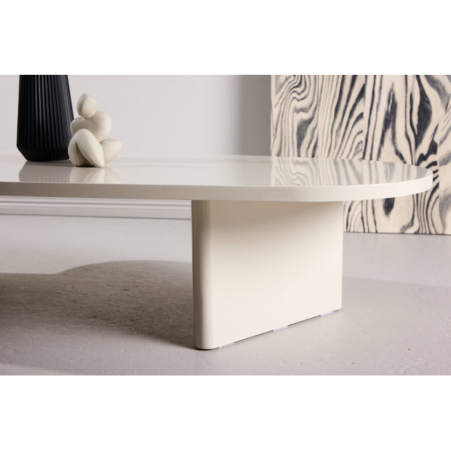 Grönvik sohvapöytä 65 X 130 - kiiltävä beige - KalusteDuo_Huonekaluliike_Pöytä