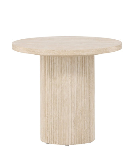 Härön sohvapöytä ø50x45 cm - travertiininvärinen - #KalusteDuo_#Huonekaluliike_Pöytä