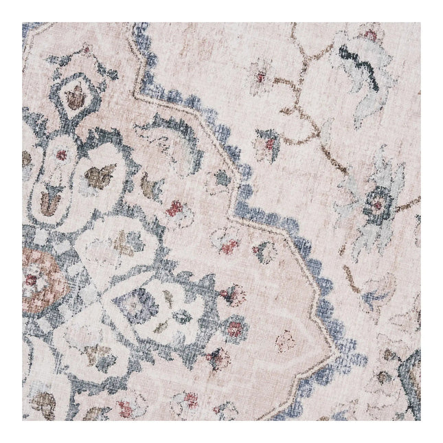 Havana matto, luonnonvalkoinen/beige/pölynsininen, ø200 cm - #KalusteDuo_#Huonekaluliike_matot