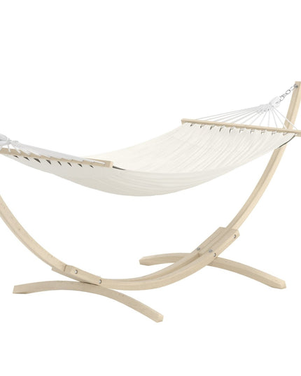 Hedvig riippumatto - valkolakattu / beige - KalusteDuo_Huonekaluliike_Aurinkotuoli