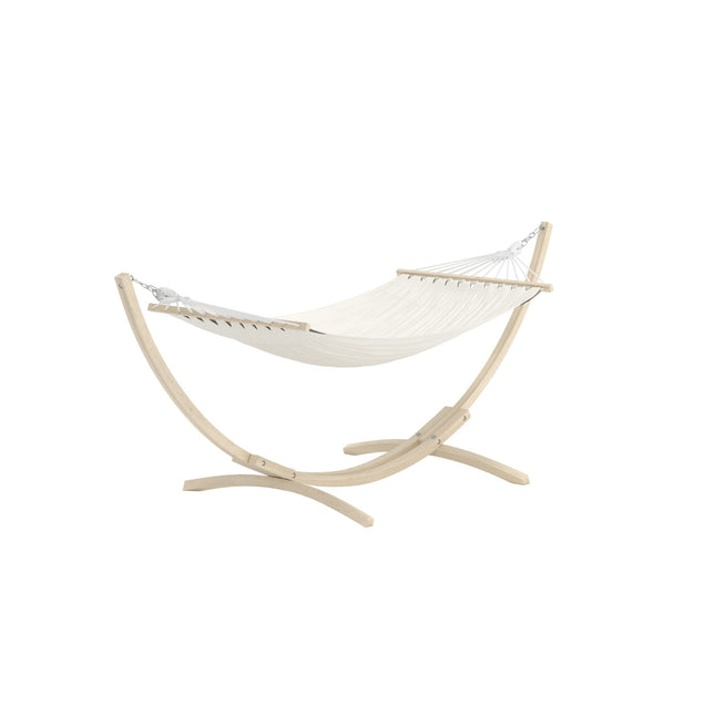 Hedvig riippumatto - valkolakattu / beige - KalusteDuo_Huonekaluliike_Aurinkotuoli