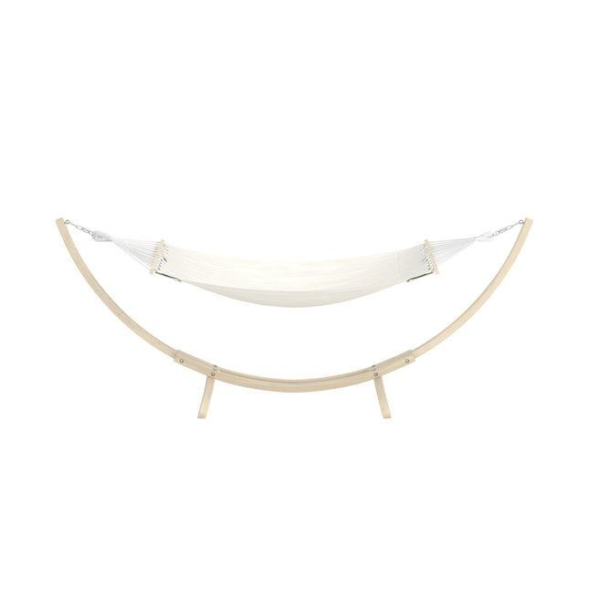 Hedvig riippumatto - valkolakattu / beige - KalusteDuo_Huonekaluliike_Aurinkotuoli